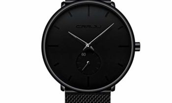 Read more about the article Men’s Watch Unisex Minimalist Watch Waterproof Watch Military Watch Classic Gift Mesh with Black Pointer （X）