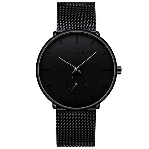 Read more about the article Men’s Watch Unisex Minimalist Watch Waterproof Watch Military Watch Classic Gift Mesh with Black Pointer （X）