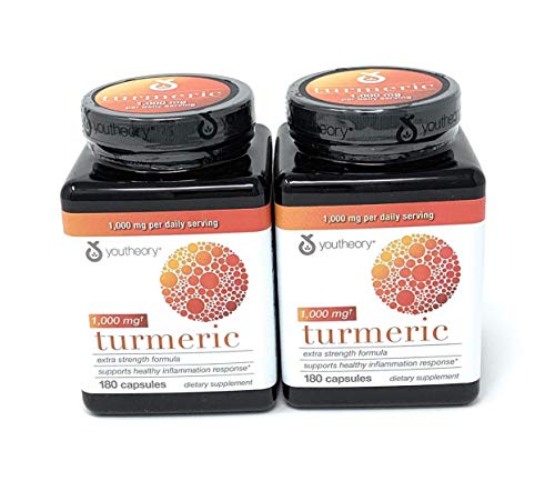 Read more about the article Youtheory Turmeric Extra Strength Formula Capsules 1,000 mg per Daily, 180 Count (Pack of 2) vi&ckA