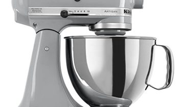 Read more about the article KitchenAid KSM150PSMC Artisan Series 5-Qt. Stand Mixer with Pouring Shield – Metallic Chrome