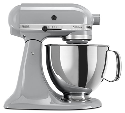 Read more about the article KitchenAid KSM150PSMC Artisan Series 5-Qt. Stand Mixer with Pouring Shield – Metallic Chrome