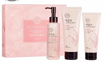Read more about the article THE FACE SHOP Rice Water Bright Set – Cleanser 150Ml + Light Cleansing Oil 150Ml + Foam 100Ml, 20 g.