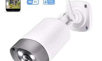 Read more about the article Outdoor Security Camera, Wireless IP66 Waterproof 1080p IP Cam 2.4G Night Vision Surveillance System with 4 Lamps, Two-Way Audio, Motion Detection, Activity Alert, Deterrent Alarm – iOS, Android App