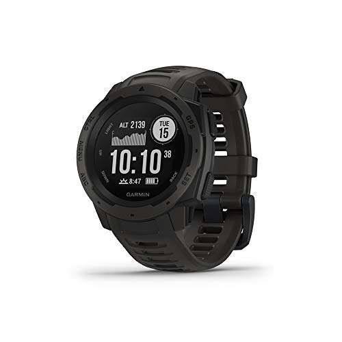 Read more about the article Garmin Instinct, Rugged Outdoor Watch with GPS, Features GLONASS and Galileo, Heart Rate Monitoring and 3-axis Compass, Graphite