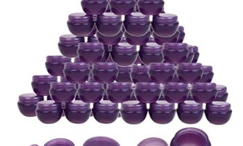 Read more about the article Beauticom 48 Pieces 10G/10ML Purple Frosted Container Jars with Inner Liner for Homemade Moisturizers, Lotions, Skin Care Products – BPA Free