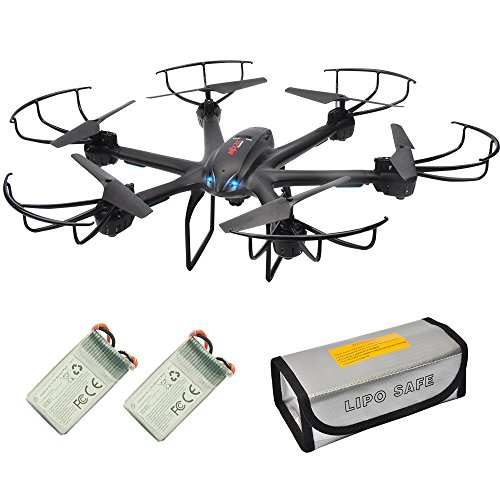 Read more about the article X601H FPV Quadcopter with HD Camera RC Drone with Altitude Hold, RTF, Extra Battery, Warning Buzzer and battery safe pouch for Beginner Black