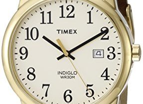Read more about the article Timex Men’s TW2P75800 Easy Reader 38mm Brown/Gold-Tone/Cream Leather Strap Watch