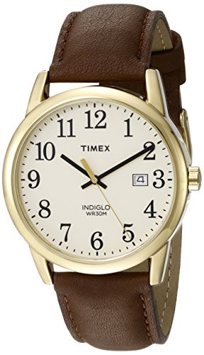 Read more about the article Timex Men’s TW2P75800 Easy Reader 38mm Brown/Gold-Tone/Cream Leather Strap Watch