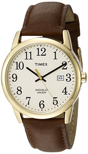 You are currently viewing Timex Men’s TW2P75800 Easy Reader 38mm Brown/Gold-Tone/Cream Leather Strap Watch