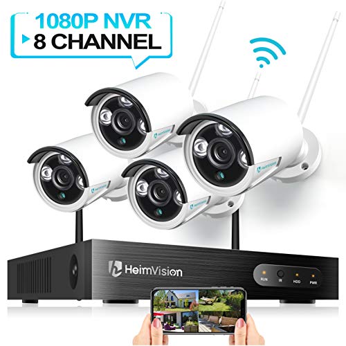 You are currently viewing HeimVision HM241 WiFi Security Camera System, 8CH 1080P NVR 4Pcs 960P Outdoor/Indoor WiFi Surveillance Cameras with Night Vision, Weatherproof, Motion Detection, Remote Monitoring, No Hard Drive