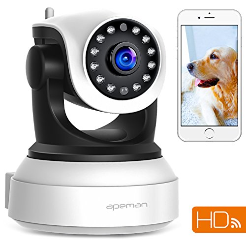 You are currently viewing APEMAN 720P WiFi IP Camera Wireless Home Security Camera with Night Vision Surveillance CCTV Camera Baby Pet Monitor Support 128GB Micro SD Card Motion Detection Pan/Tilt/Zoom