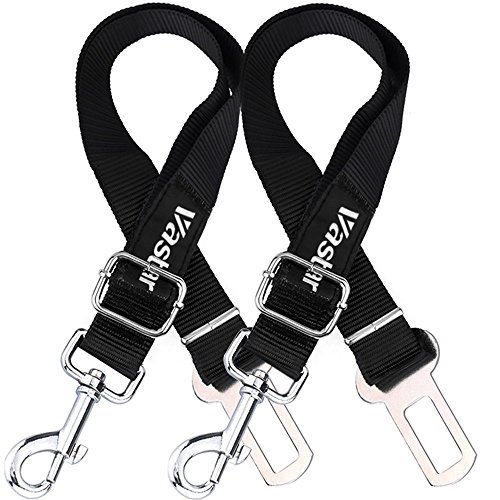 Read more about the article Vastar 2 Packs Adjustable Pet Dog Cat Car Seat Belt Safety Leads Vehicle Seatbelt Harness, Made from Nylon Fabric