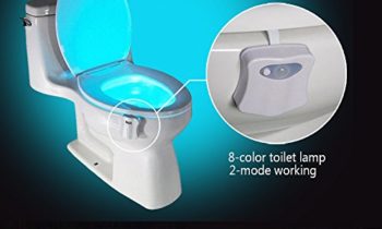 Read more about the article Domini Toilet Night Light Bowl 8-Color Led Sensor Motion-activated Bathroom Toilet Light for Kids Potty Training 1 Pack,Automatic Work In Darkness Only