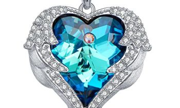 Read more about the article Blue Heart Crystal Pendant Necklace Birthday Anniversary Gifts for Women Wife Girlfriend Teen Girls Swarovski Necklace