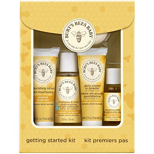 You are currently viewing Burt’s Bees Baby Getting Started Gift Set, 5 Trial Size Baby Skin Care Products – Lotion, Shampoo & Wash, Daily Cream-to-Powder, Baby Oil and Soap