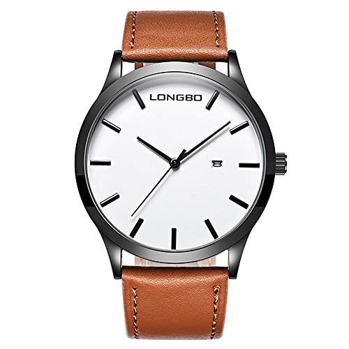 Read more about the article TYF Men Classic Watches Leather Strap Simple Dial Date Calendar Analogue Display Wrist Watch (Brown)