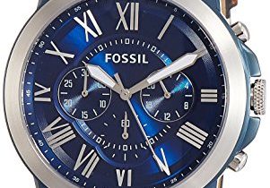 Read more about the article Fossil Men’s FS5151 Grant Chronograph Stainless Steel Watch With Light Brown Leather Band