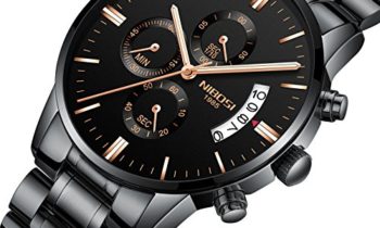 Read more about the article NIBOSI Men’s Watches Sports Luxury Chronograph Waterproof Military Quartz Wristwatches For Men Rose Gold Hands Black Color 2309-QHMDgd