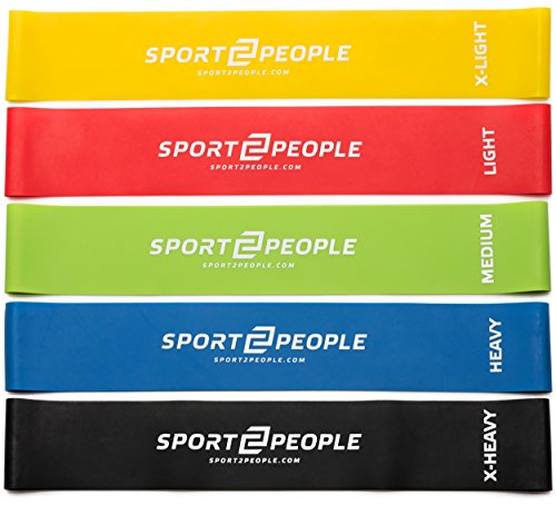 Read more about the article Exercise Bands Resistance & Fitness Workout – Physical Therapy Equipment by Sport2People – Elastic Booty Band Set for Legs & Strength Training – Best Stretch Loops from Natural Latex
