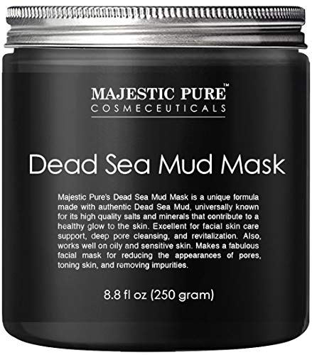 You are currently viewing MAJESTIC PURE Dead Sea Mud Mask – Natural Face and Skin Care for Women and Men – Best Black Facial Cleansing Clay for Blackhead, Whitehead, Acne and Pores – 8.8 fl. Oz