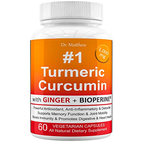 Read more about the article Best Turmeric Curcumin with BioPerine Black Pepper and Ginger. 15X High Potency with 95% Curcuminoids. Anti-inflammatory, Joint Support, Anti Aging, Antioxidant Powder