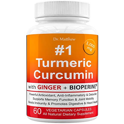 Read more about the article Best Turmeric Curcumin with BioPerine Black Pepper and Ginger. 15X High Potency with 95% Curcuminoids. Anti-inflammatory, Joint Support, Anti Aging, Antioxidant Powder