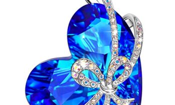 Read more about the article Qianse Women White Gold Plated with Crystal Heart of the Ocean Swarovski Pendant