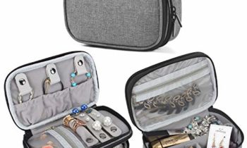 Read more about the article Teamoy Jewelry Travel Case, Jewelry & Accessories Holder Organizer for Necklace, Earrings, Rings, Watch and More, Roomy, Compact and Portable, Grey