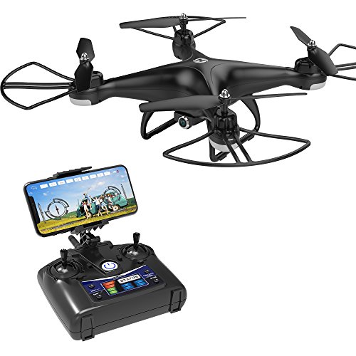 You are currently viewing Holy Stone HS110D FPV RC Drone with 720P HD Camera Live Video 120° Wide-Angle WiFi Quadcopter with Altitude Hold Headless Mode 3D Flips RTF with Modular Battery, Color Black