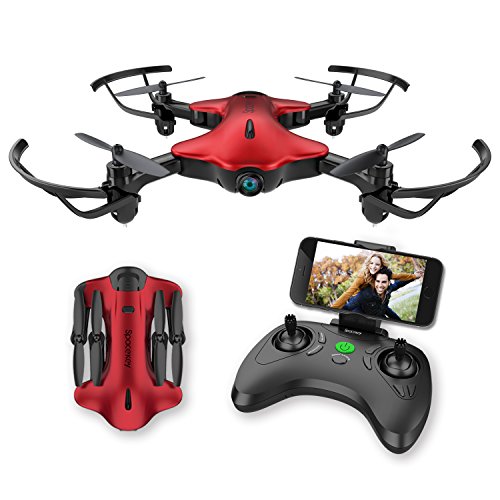 You are currently viewing Drone for Kids, Spacekey FPV Wi-Fi Drone with Camera 720P HD, Real-time Video Feed, Great Drone for Beginners, Quadcopter Drone with Altitude Hold, One-Key Take-Off, Landing Foldable Arms (Red)