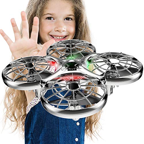 You are currently viewing Kids Hand Operated Drones, SYMA X100 Quadcopter with Auto-Avoid Obstacles,Safety Covered by Shell,360°Flip, LED Light, 2 Speed for Kids, Boys and Girls Toys(Gray)