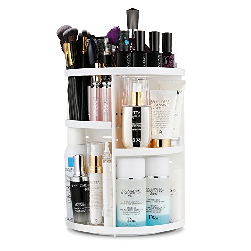 You are currently viewing Jerrybox 360 Degree Rotation Makeup Organizer Adjustable Multi-Function Cosmetic Storage Box, Large Capacity, 7 Layers, Fits Toner, Creams, Makeup Brushes, Lipsticks and More, White