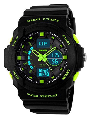 Read more about the article Kid LED Watch Child Boy Girl Sport Multi Function Digital Waterproof Electronic Quartz Watches Green