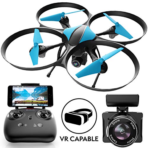 Read more about the article Drones with Camera for Adult and Kids – U49WF RC WiFi FPV Quadcopter for Beginners, Flying HD Live Video Drone Toys for Boys or Girls w/Extra Battery