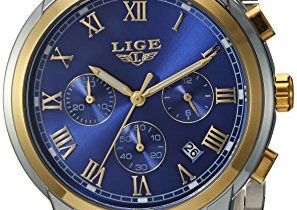 Read more about the article LIGE Men’s Quartz Stainless Steel Watch, Color:Blue (Model: DS13)