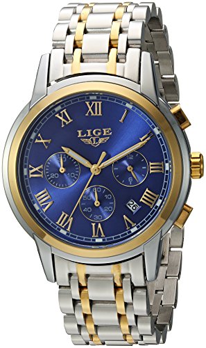 You are currently viewing LIGE Men’s Quartz Stainless Steel Watch, Color:Blue (Model: DS13)