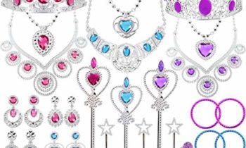 Read more about the article Tagitary 48 Pack Princess Pretend Jewelry Toy,Jewelry Dress Up Play Set for Girls Included Necklaces Wands Rings Earrings and Bracelets, Pretend Play Jewelry Set for Girls