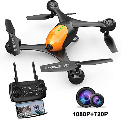 You are currently viewing ScharkSpark Drone SS41 The Beetle Drone with 2 Cameras – 1080P FPV HD Camera/Video and 720P Optical Flow Positioning Camera, RC Toy Quadcopter Equipped with Lost-Control Protection Technology
