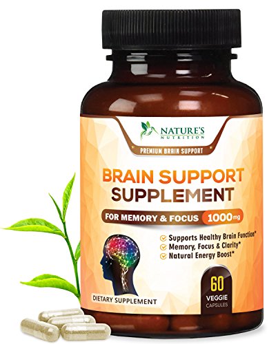 Read more about the article Nature’s Nutrition Premium Brain Support Supplement (Extra Strength) Brain Memory Pills for Focus & Clarity. Natural Nootropic Booster w DMAE, Bacopa, Glutamine, Vitamins & Minerals by 60 Capsules