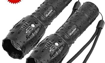 Read more about the article Tactical Flashlight iCoostor T6 Handheld LED Torches Flashlight Super Brightness Waterproof Taclight As Seen On Tv 5 Modes Zoomable Focus For Outdoor (2pcs)
