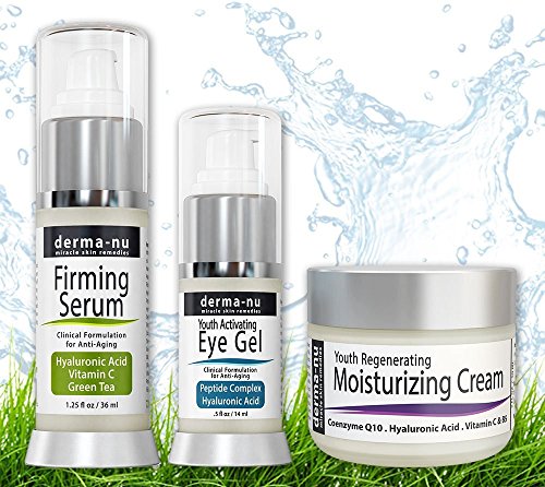 Read more about the article Skin Care Products for Anti Aging – Facial Treatments for the Skin – The Most Effective Skincare for Wrinkles – Hyaluronic Acid Serum – Eye Wrinkle Gel – Anti Aging Skin Cream – 3 Piece Kit