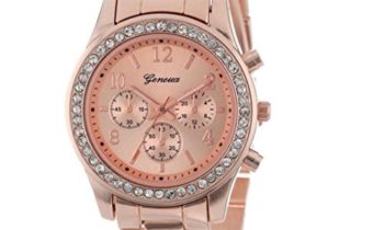 Read more about the article Ladies Wristwatch,SINMA Casual Faux Chronograph Bracelet Quartz Classic Round Crystals Wrist Watch (Rose Gold)