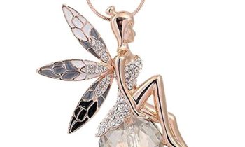 Read more about the article Butterfly Crystal Necklace,Han Shi Luxury Lovely Wings Sweater Long Chain Necklace Jewelry (Gold, L)