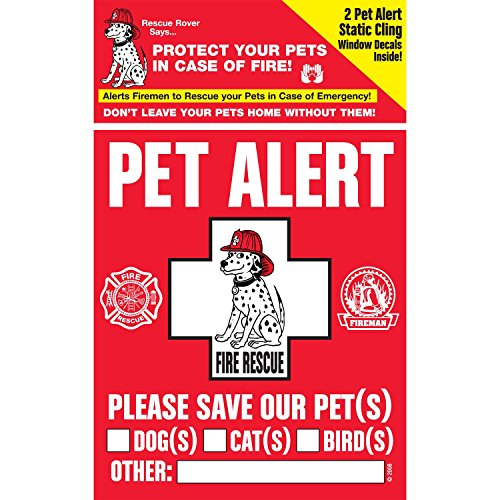 Read more about the article Pet Safety Alert 234001 2-Count Static Cling Window Decal for Pets