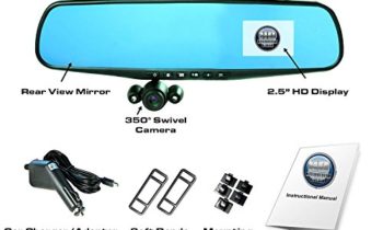Read more about the article Official HD Mirror Cam – As Seen on TV Dash Cam 350°, Motion Detection, 2.5” LCD, 720P HD, Dashboard Camera Video Recorder, Built-In Rechargeable Battery, Loop Recording, Night-mode