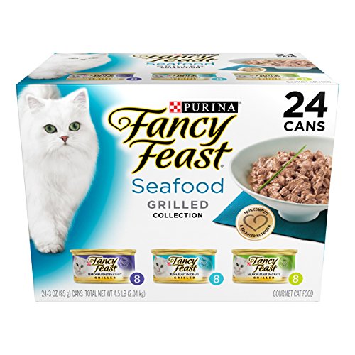 Read more about the article Purina Fancy Feast Grilled Seafood Collection Wet Cat Food Variety Pack (24) 3 oz. Cans