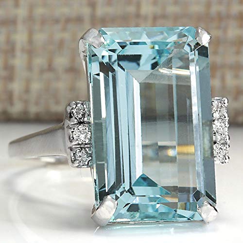 You are currently viewing Vintage Women 925 Sterling Silver Aquamarine Gemstone Ring Wedding Jewelry Gift (Update Version)