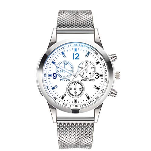 Read more about the article Mens Simple Watch Analog Quartz Stainless Steel Mesh Band Dial Casual Wrist Watches for Men (C)