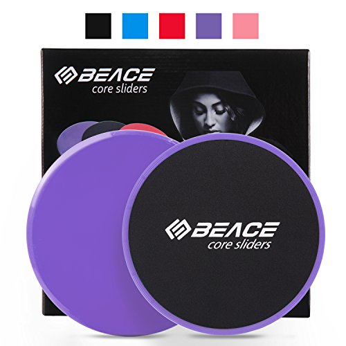 You are currently viewing BEACE Exercise Core Sliders – Set of 2 Gliding Discs – Dual Sided for Carpet or Hardwood Floors – Total Body Workout Fitness Equipment