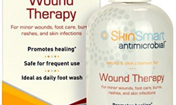 Read more about the article SkinSmart ANTIMICROBIAL Wound Therapy, 8 oz. Clear Hypochlorous Spray. For WOUND CARE, ACNE, SKIN INFECTIONS, FOOT WASH, WOUND WASH, RASHES, HIVES, BURNS, FUNGAL INFECTIONS. NON-STICKY, NO MESS!